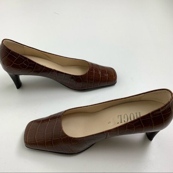 HOGL Crocodile  Caramel Heels - Picture 4 of 8